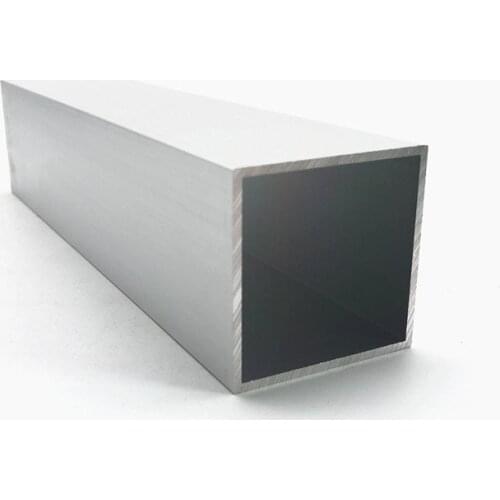 50mm*50mm*2mm square tube aluminum alloy hollow pipe rectangle straight duct vessel 100/200/300/400/500/550mm length