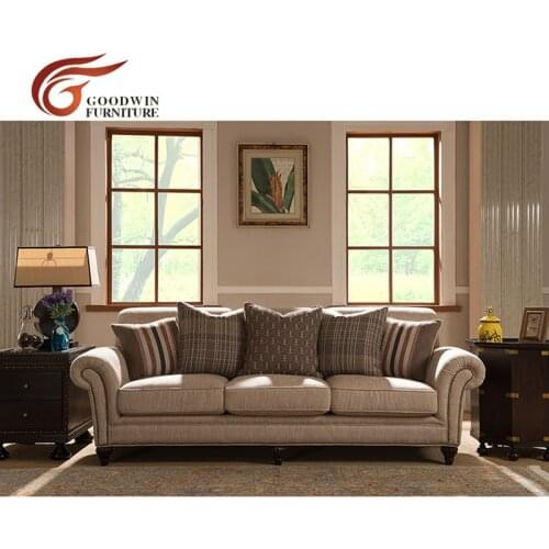 Mahogany wood furniture living room modern sofa set sofa chair and TV cabinet stand match coffee table and end table WA366