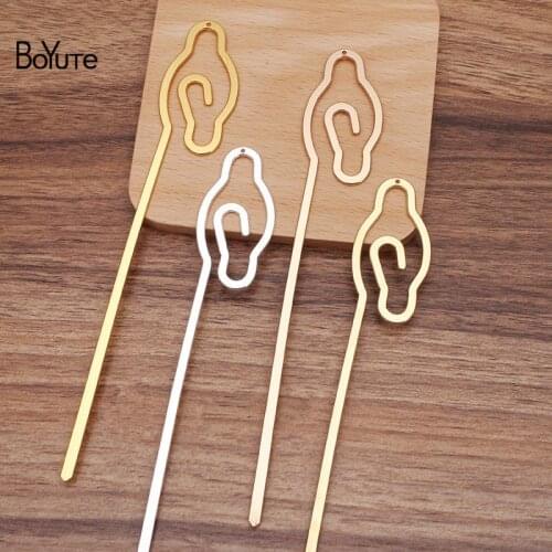 BoYuTe (10 Pieces/Lot) 26*168MM Metal Brass Cloud Shape Hair Stick Handmade Diy Hair Accessories Materials