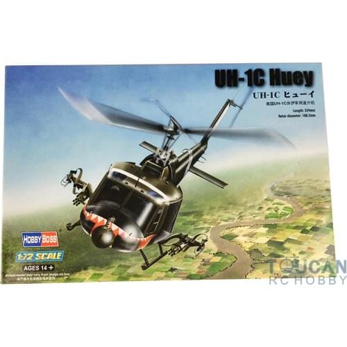Trumpeter 87229 1/72 Scale US Army UH-1C Iroquois Huey Helicopter Plane Model TH06271-SMT2