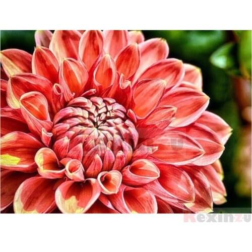 Kexinzu Full 5D DIY Square/Round Drill Diamond Painting "Flower scenery" 3d Diamond Embroidery Cross Stitch Decor Gift Ke18