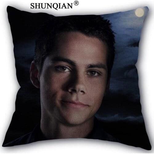 Teen wolf Pillowcase Cotton Linen Square Zippered Pillow Cover Unique Design Customize Your Picture 45x45cm one side