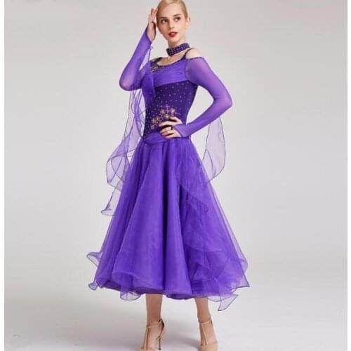 New ballroom dance competition dress dance ballroom waltz dresses standard dance dress women ballroom dress Y032