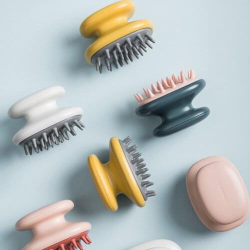 Handheld ABS Scalp Shampoo Massage Brush Washing Shower Hair Comb Mini Head Meridian Massage Comb