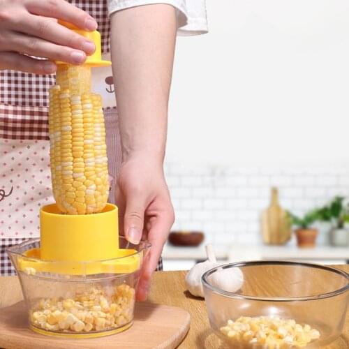Manual Corn Thresher Peeler Stripper Cob Kerneler Remover Home Kitchen Gadget Niblet Separator Vegetable Sheller Accessory