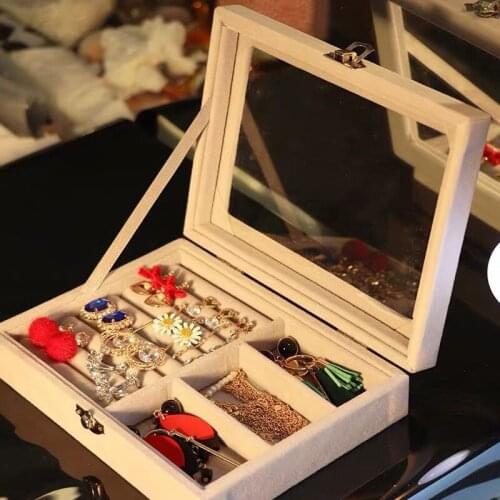 Jewelry Storage Box With Mirror Jewelry Storage Baskets jewelry Organizer Storage Box Jewelry Box Jewelry Holder Organizer Box