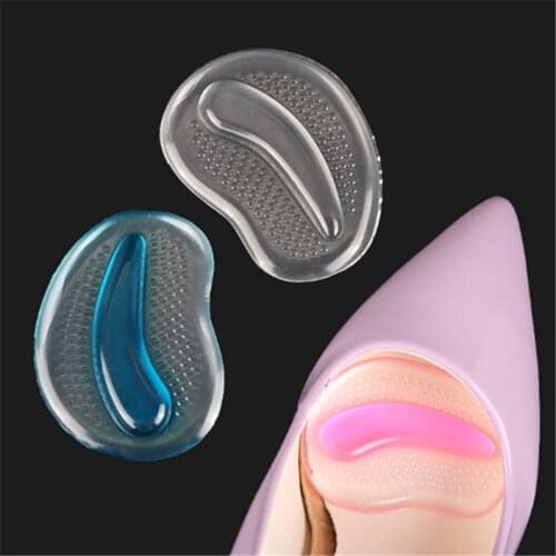 1Pair Silicone Forefoot Pads Foot Care Tool Shoe Patch Insoles Inserts Massager High Heels Anti-Slip Pain Relief Shoe Accessorie