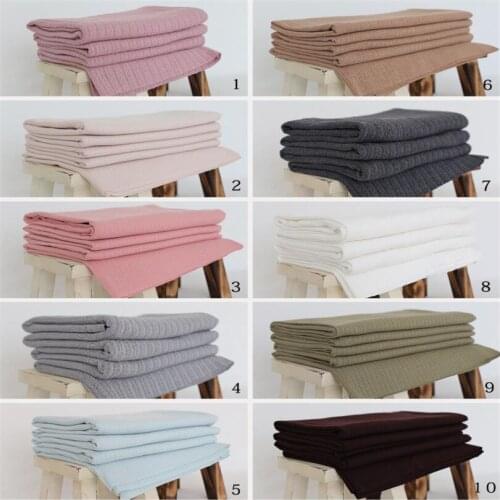 Newborn Beanbag Covering Layer Blanket Sofa Baby Posing Fabric Photo Prop Baby Knit Swaddle Background