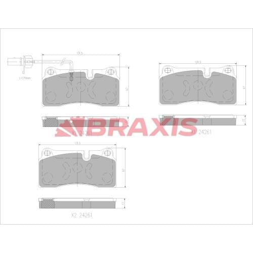 BRAKE BALATASI BACK Q7 07 15 3.0 TDI TFSI CJGC CJMA BUN CASB
