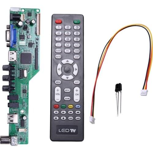 Free Program T.HD8503.03C Universal LCD TV Controller Driver Board TV/AV/PC/HDMI/USB Russian Language 5 OSD Games