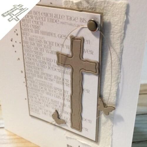 MISS VINTAGE Metal Cutting Dies 2PCS Cross Set 2021 New Crafts Stencil For DIY Scrapbooking Paper/photo Cards Embossing Die