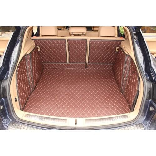 High quality! Full set car trunk mats for Porsche Cayenne 958 2017-2010 waterproof cargo liner mat boot carpets for Cayenne 2014