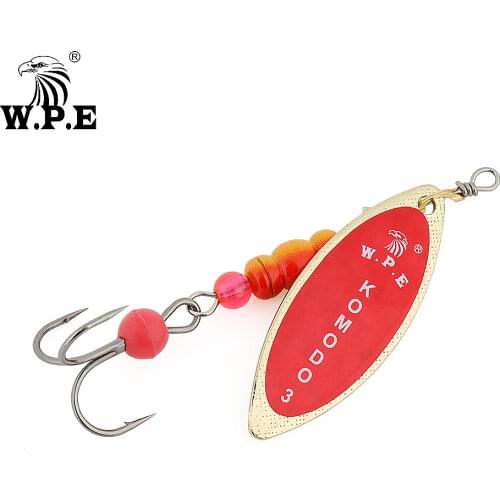 W.P.E Spinner Lure 1pcs 3#/4# Spoon Lure 13g/18g Brass Metal Fishing Lure Hard Bait Pike Bass Wobblers Fishing Tackle Pesca