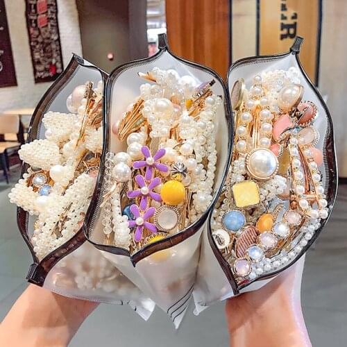 Ins Fashion 1Set Women Girls Elegant Pearls Hair Clips Sweet Headwear Hair Ornament Hairpins Barrettes Hairgrip Hair Accessories