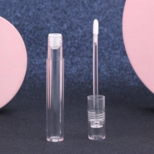 1pc 3.5ml Empty Transparent Lipgloss Containers Tubes Round Clear Cosmetic Lipgloss Tube Packaging Lip Gloss Tubes With Wand
