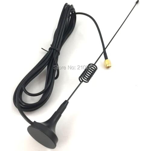1pcs 900 1800 MHZ 8dbi SMA Male GSM Antenna Magnetic Base With 300cm RG174 Cabe