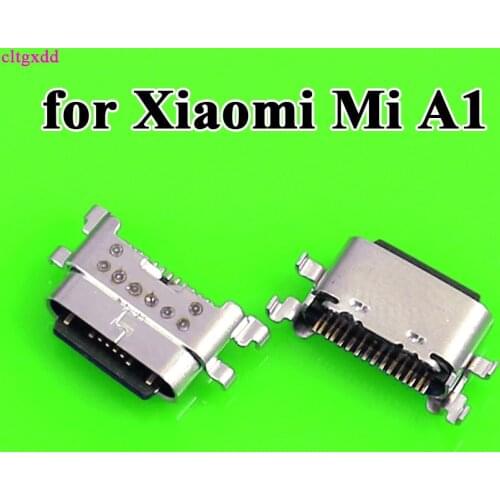 2PCS/LOT Micro USB JACK 3.1 Type-C 16pin for Xiaomi Mi A1 female connector For Mobile Phone Charging port Charging Socket