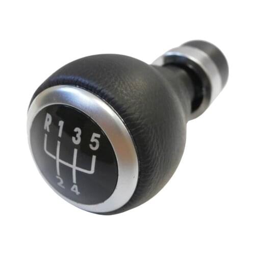 5 Gear 6 Speed Car Shift Gear Knob With Geninue Leather For VW Passat B6 B7 CC 3C 2005 2006 2007 2008 2009-2013