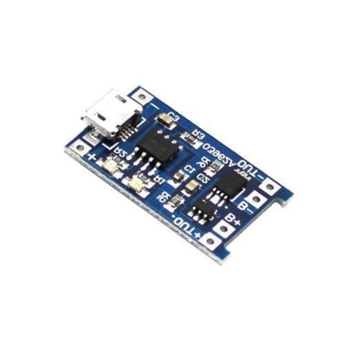 Automatic Protection! 2PCS Micro USB 5V 1A 18650 TP4056 Lithium Battery Charger Module Charging Board With Dual Functions