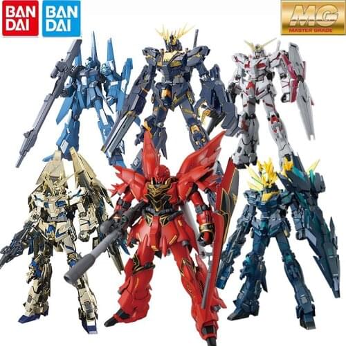 Bandai Original MG Gundam Burst Armor Unicorn Mourning Banshee Phoenix Stone Xinanzhou Richelle Assembled Model Action Figure