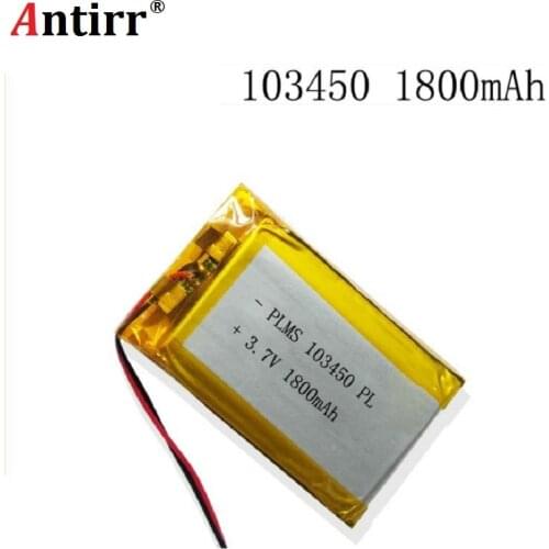 Free shipping Small pudding kid-learning story machine 103450 general charging 3.7 v lithium polymer battery 1800 mah batteries