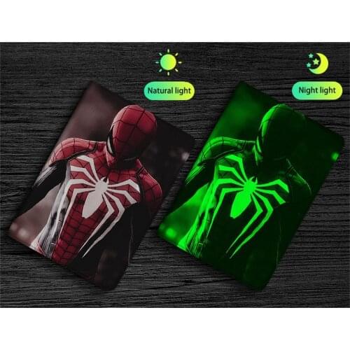 Marvel Captain America Spiderman Luminous Cover for IPad 10.2 2019 Case IPad 2 3 4 Case 9.7 2017 2018 IPad Air 2 9.7 Tablet