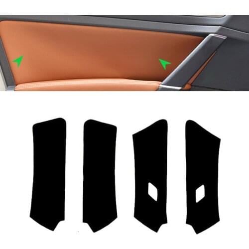 Microfiber Leather Door Panel Cover For VW Golf 7 2014 2015 2016 2017 2018 Interior Car Door Handle Panel Cover Trim