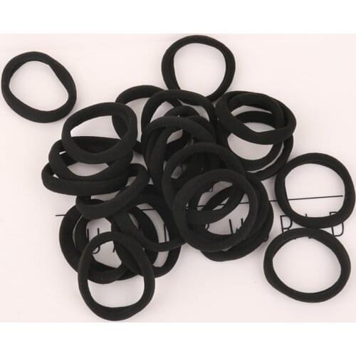 20 PCS/lots Black White Colorful Ponytail Holders Rubber Bands Tie Gum Elastic Hair Bands For Girl Women Hair Accessories