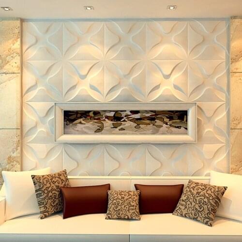 Decorative 3D Wall Panels Textured Design Art Plastic Panels Maple Pack of 12 Tiles 32 Sq Ft