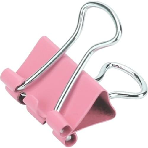 Deli 8556 Binder Clip Color clamp 15mm 60pcs/barrel Wholesale and Retail