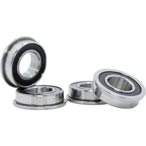 F695-2RS Bearing 5x13x4mm ( 10 PCS ) ABEC-7 Miniature Flanged F695RS Ball Bearings RF-135DD