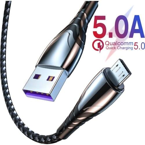 1/2M 5A Micro USB Cable Quick Charging Type C Cable For Samsung Redmi Honor HTC LG Tablet Android Mobile Phone USB C Data Cable