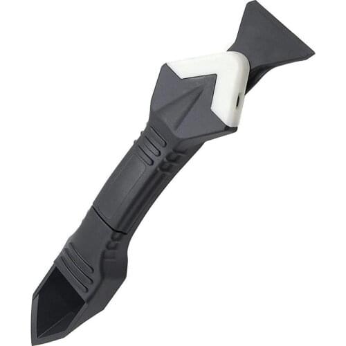 Multifunctional Rubber Shovel Three-in-one Metal Head Silicone Rubber Scraper Angle Sewing Shovel Glue Removal Knife