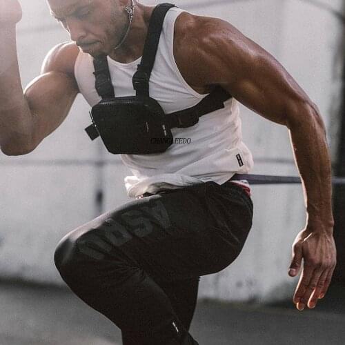 2019 Mini Men Chest Rig Streetwear Outdoor Sports Waist Bag Military Climbing Shoulder Bag Phone Money Belt Tactical Chest Bag