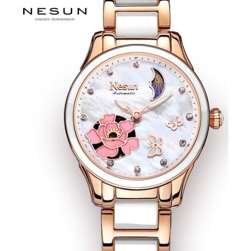 Женские часы-скелетоны Nesun China At AliExpress