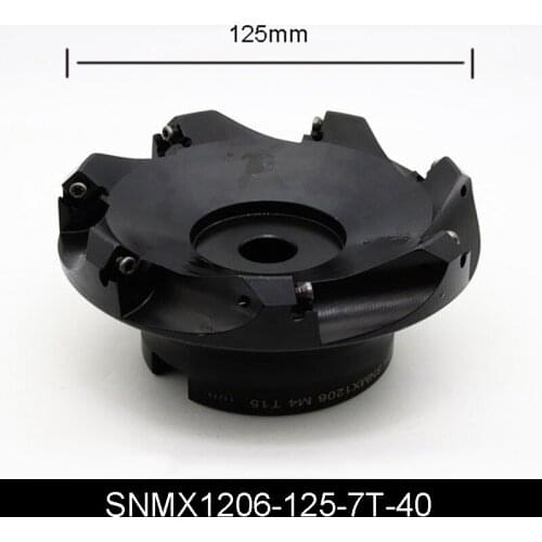 OYYU SNMX1206-125-40-7T Double-sided High Precision Face Milling Cutter Head Lathe CNC Cutting 125mm 45 Degree SNMX 1206 Inserts