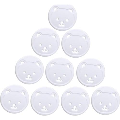 Drop Ship 10X Power Kid Socket Cover Baby Child Protector Guard Mains Point Plug Bear New