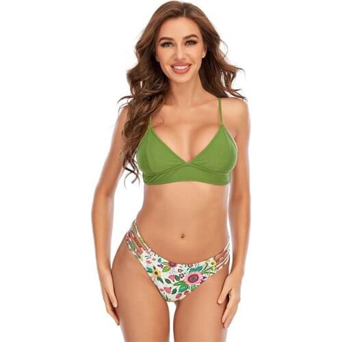Push Up Bikini Two Piece Swimwear Women Summer New Plus Size Swimming Set Female Sexy Thong Beach Swimsuits Biquini