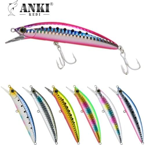ANKI KEDI Minnow90mm 28g Fishing Lures Deep Diving Lure Swimbait Crankbait Whopper Plopper Sink Bass Bait Japan Tackle Pesca