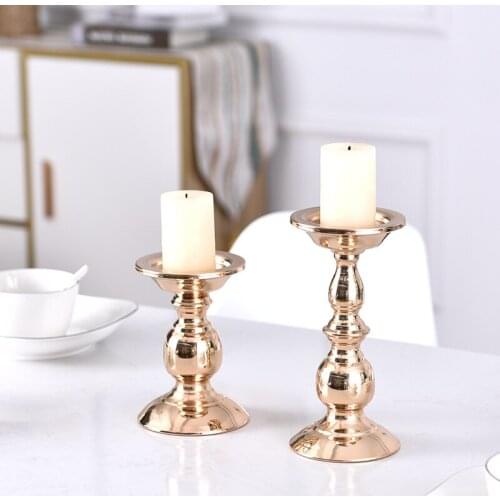 Romantic home decoration candle candlestick modern simple wedding props candle candlestick wedding decoration home decoration