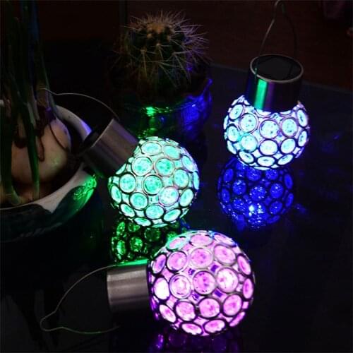 Solar LED Light Waterproof Garden Hanging Lantern Outdoor Fairy Lights For Solar Lamp Patio Decoration Yard Landscape Lamps