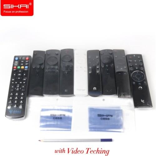 SIKAI 10pcs/Pack Heat Shrink Film Clear Video TV Air Condition Remote Control Protector Cover Home Waterproof Protective Case