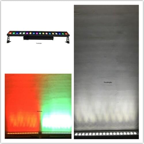 2 pieces Outdoor waterproof 18x18w rgbwa uv led wall washer pixel 6in1 dmx rgbaw uv outdoor uplighting