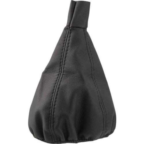Universal Car Gear Head Dust Cover Faux Leather Vehicle Shift Collar Knob Boot