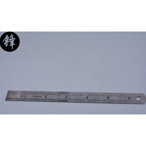 1PC Stainless Steel Metric Rule Precision Double Sided Measuring Tool 15cm Metal Ruler Hot Sale