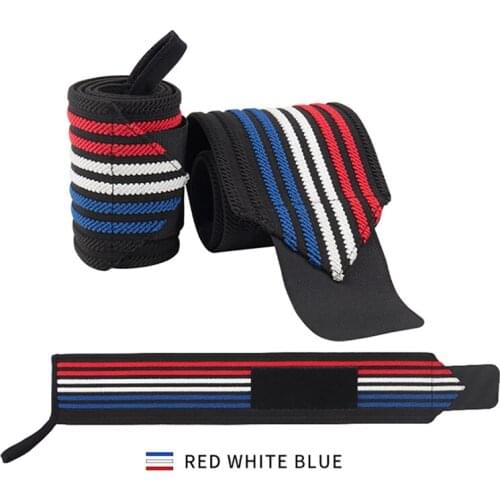 1pcs Elastic Sport Wrist Support Adjustable Weight Lifting Fitness Wrist Guard Strap Tennis Wristband Gym