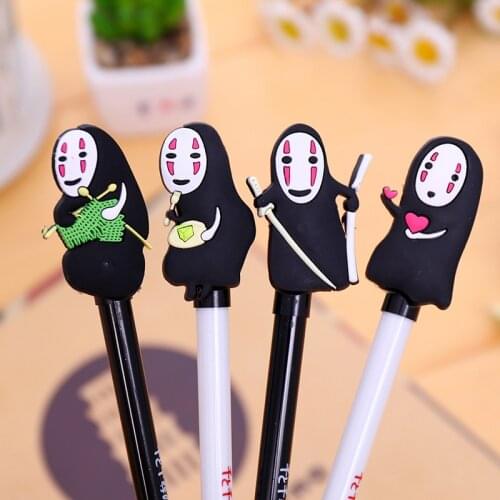 1 X cartoon gel pen Spirited Away pen canetas material escolar kawaii stationery school supplies papelaria 8 designs