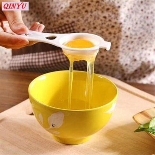 10pcs Plastic Egg White Yolk Device Yolk Separator Practical Kitchen Utility Tool Egg Yolk Egg White Separators Egg Tool 8Z