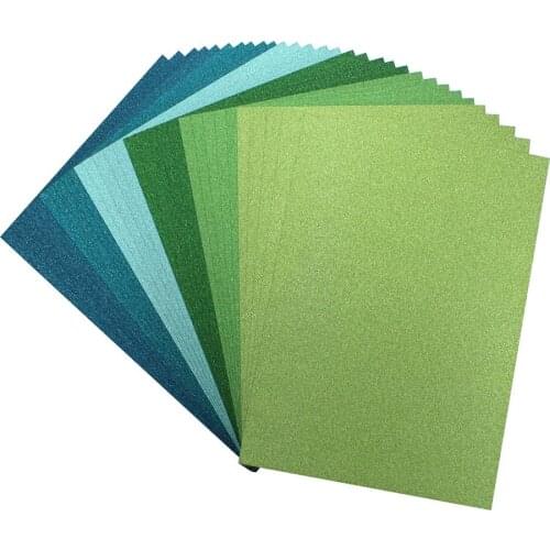 30PCS per bag of Color Shades Glitter Cardstock Paper Card A4 250gsm Paper DIY Scrapbooking paper pack craft Background pad