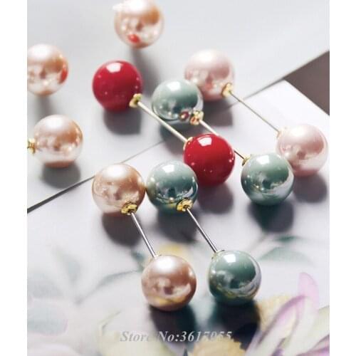 5pcs Colorful Flower Wrapping Pins Supply New Round Shape Flower Bouquet Wrapping Supply Brooch Supply